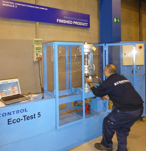 econtrol globe control valves during testing