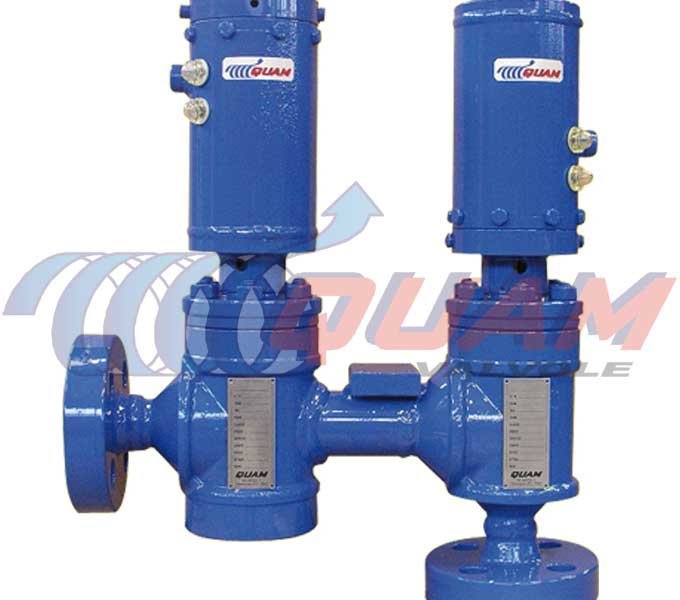 quam hydraulic liquid discharge valve