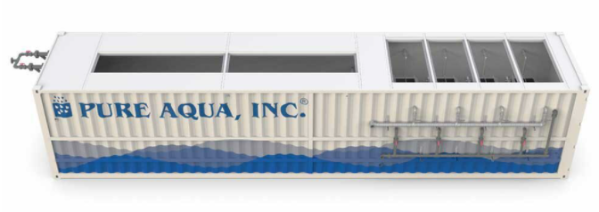 pure aqua wastewater treatment systems - containerised